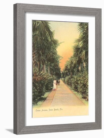 Ocean Avenue, Palm Beach, Florida-null-Framed Art Print