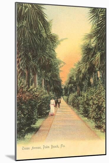 Ocean Avenue, Palm Beach, Florida-null-Mounted Art Print