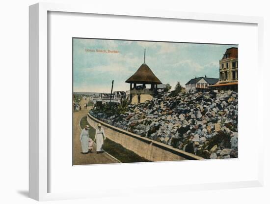 'Ocean Beach, Durban', c1914-Unknown-Framed Giclee Print