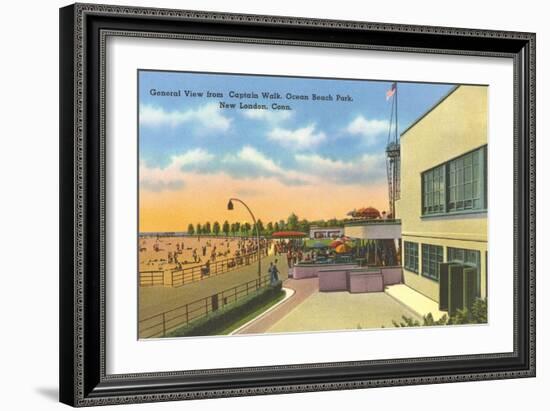 Ocean Beach, New London, Connecticut-null-Framed Art Print