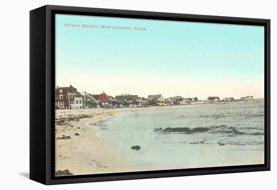 Ocean Beach, New London, Connecticut-null-Framed Stretched Canvas