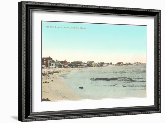 Ocean Beach, New London, Connecticut-null-Framed Art Print