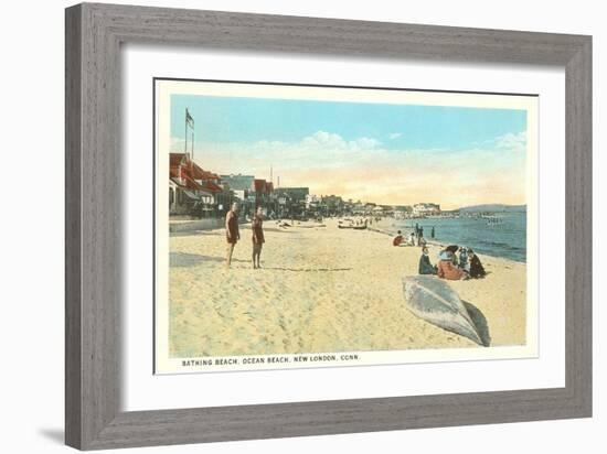 Ocean Beach, New London, Connecticut-null-Framed Art Print