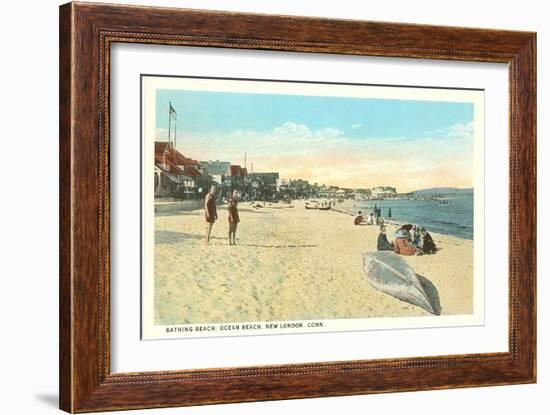 Ocean Beach, New London, Connecticut-null-Framed Art Print