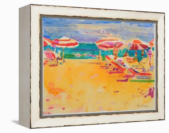 Ocean Beach-Peter Graham-Framed Premier Image Canvas