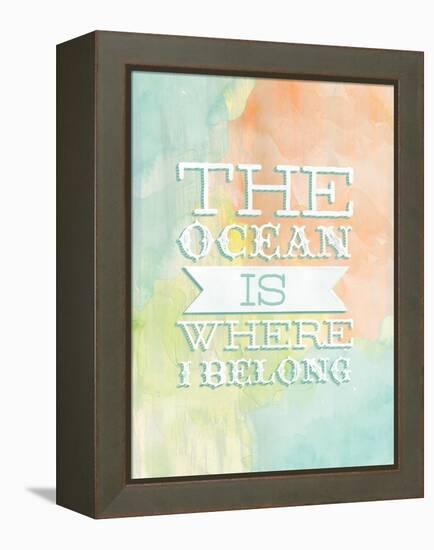 Ocean Belong-Ashley Sta Teresa-Framed Stretched Canvas