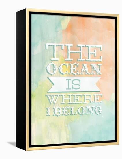 Ocean Belong-Ashley Sta Teresa-Framed Stretched Canvas