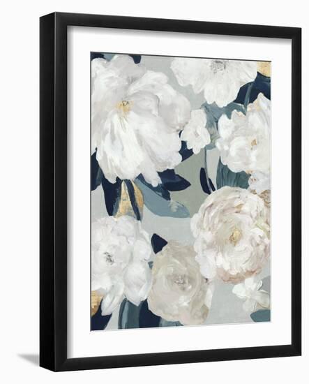 Ocean Blue Floral Beauty II-Asia Jensen-Framed Art Print