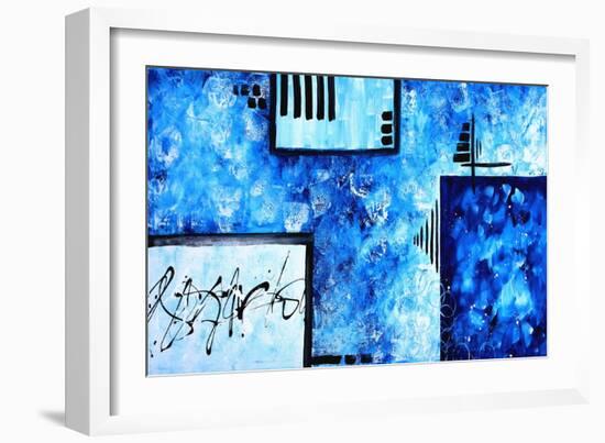 Ocean Blues-Megan Aroon Duncanson-Framed Art Print