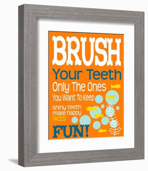 Ocean Bubble Friends 1-Leslie Fuqua-Framed Art Print