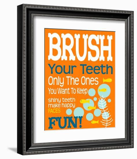 Ocean Bubble Friends 1-Leslie Fuqua-Framed Art Print