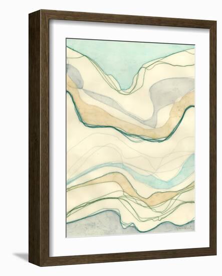 Ocean Cascade I-Vanna Lam-Framed Art Print