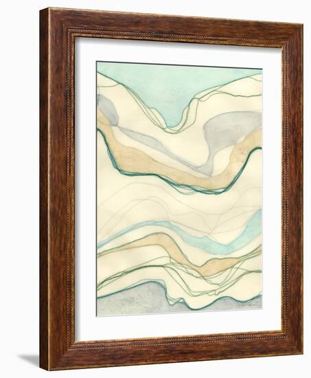 Ocean Cascade I-Vanna Lam-Framed Art Print