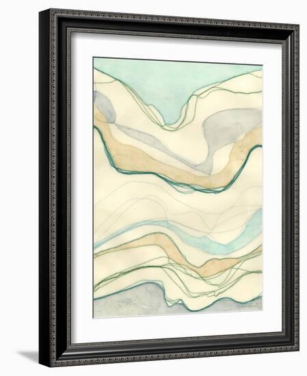 Ocean Cascade I-Vanna Lam-Framed Art Print