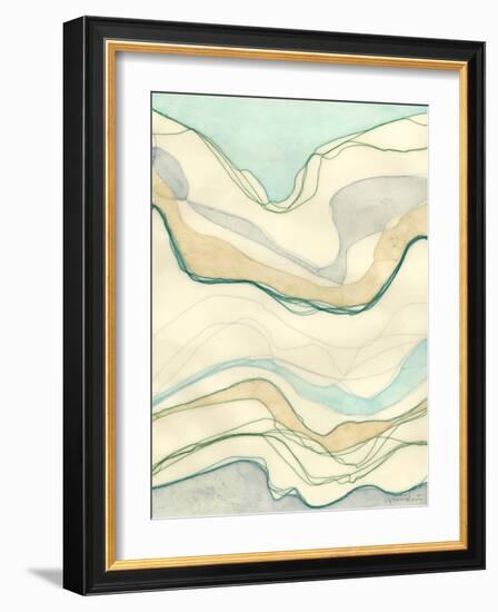 Ocean Cascade I-Vanna Lam-Framed Art Print