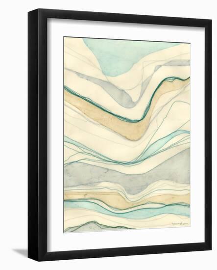 Ocean Cascade II-Vanna Lam-Framed Art Print