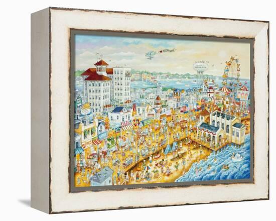 Ocean City Summer-Bill Bell-Framed Premier Image Canvas