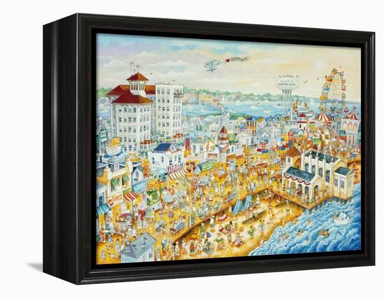 Ocean City Summer-Bill Bell-Framed Premier Image Canvas