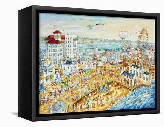 Ocean City Summer-Bill Bell-Framed Premier Image Canvas
