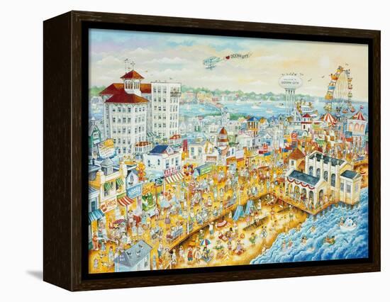 Ocean City Summer-Bill Bell-Framed Premier Image Canvas