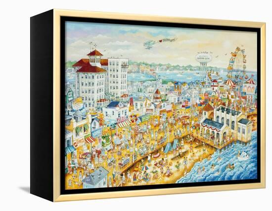 Ocean City Summer-Bill Bell-Framed Premier Image Canvas