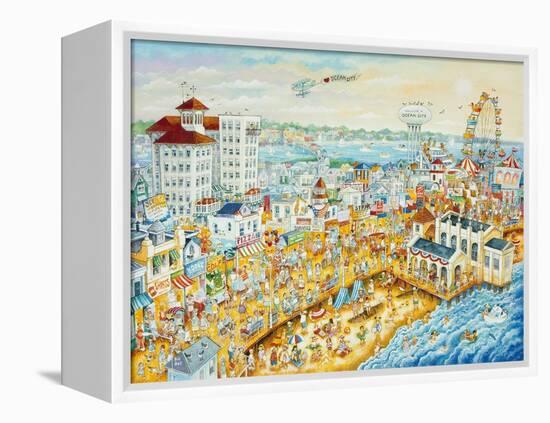 Ocean City Summer-Bill Bell-Framed Premier Image Canvas