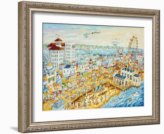 Ocean City Summer-Bill Bell-Framed Giclee Print