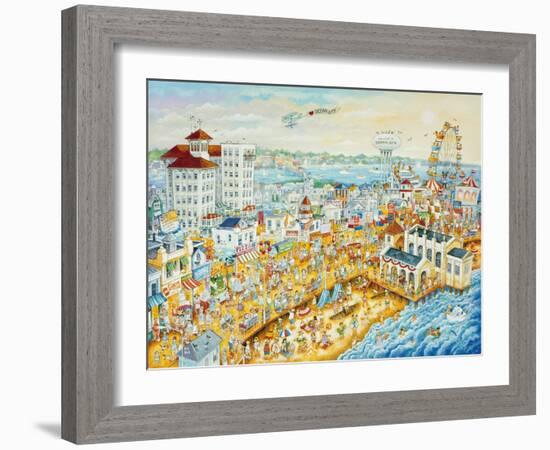 Ocean City Summer-Bill Bell-Framed Giclee Print