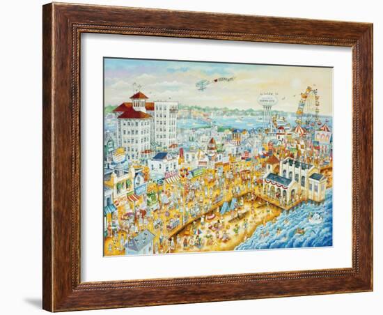 Ocean City Summer-Bill Bell-Framed Giclee Print