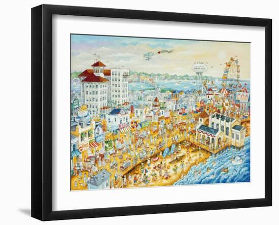 Ocean City Summer-Bill Bell-Framed Giclee Print
