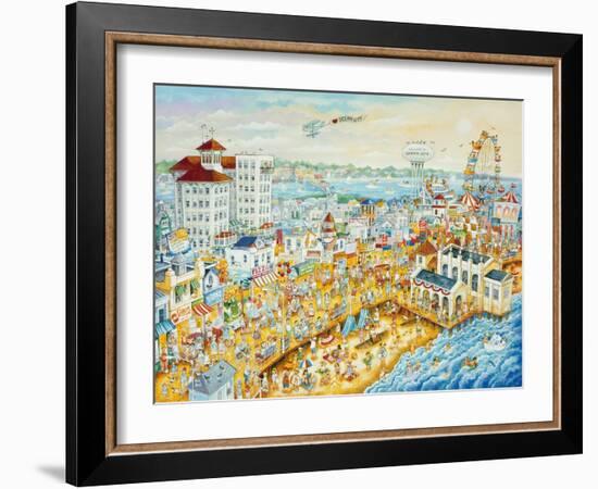 Ocean City Summer-Bill Bell-Framed Giclee Print