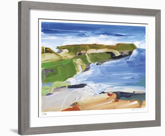 Ocean Cliffs-Barbara Rainforth-Framed Giclee Print