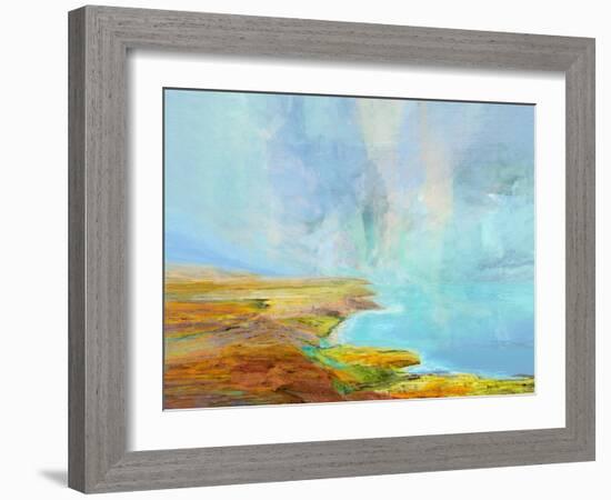 Ocean Cliffs-Michael Tienhaara-Framed Art Print