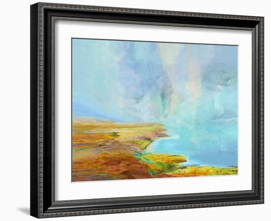 Ocean Cliffs-Michael Tienhaara-Framed Art Print