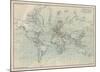 Ocean Current Map I-The Vintage Collection-Mounted Art Print