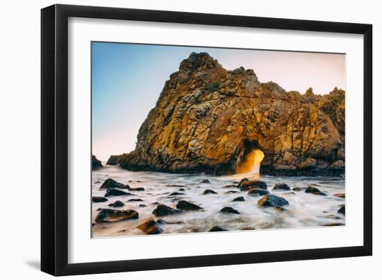 Ocean Door and Golden Light, Big Sur California Coast-Vincent James-Framed Photographic Print