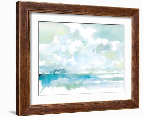 Ocean Dreaming Pale Blue-Katrina Pete-Framed Art Print