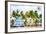 Ocean Drive Beach II - In the Style of Oil Painting-Philippe Hugonnard-Framed Giclee Print