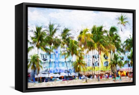 Ocean Drive Beach II - In the Style of Oil Painting-Philippe Hugonnard-Framed Premier Image Canvas