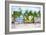 Ocean Drive Beach - In the Style of Oil Painting-Philippe Hugonnard-Framed Giclee Print