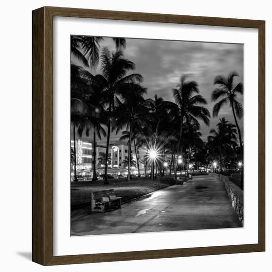 Ocean Drive by Night - Miami-Philippe Hugonnard-Framed Photographic Print