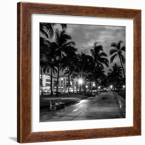 Ocean Drive by Night - Miami-Philippe Hugonnard-Framed Photographic Print