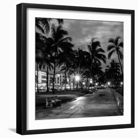 Ocean Drive by Night - Miami-Philippe Hugonnard-Framed Photographic Print