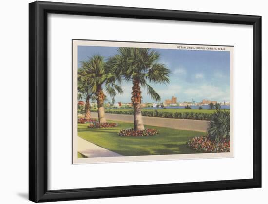 Ocean Drive, Corpus Christi-null-Framed Premium Giclee Print