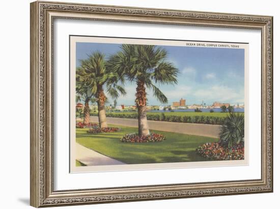 Ocean Drive, Corpus Christi-null-Framed Art Print