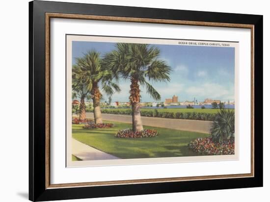 Ocean Drive, Corpus Christi-null-Framed Art Print