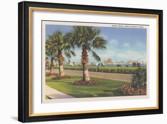 Ocean Drive, Corpus Christi-null-Framed Art Print