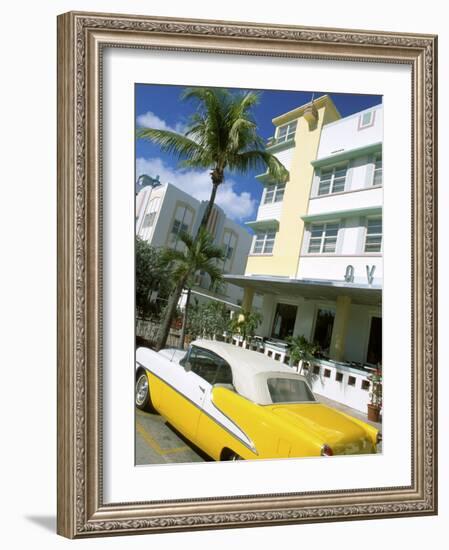 Ocean Drive, Miami Beach, Florida, USA-Bill Bachmann-Framed Photographic Print