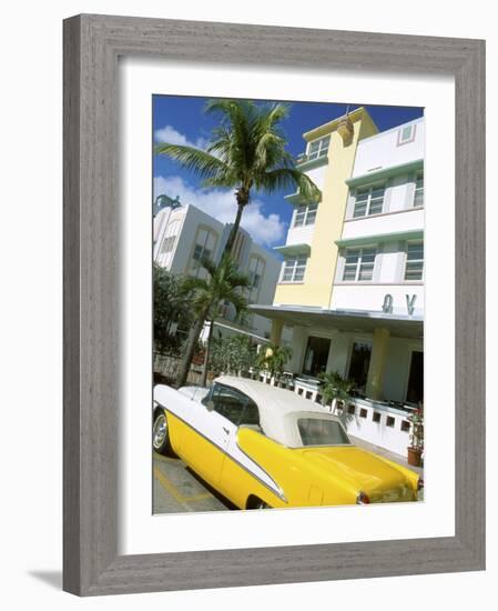 Ocean Drive, Miami Beach, Florida, USA-Bill Bachmann-Framed Photographic Print