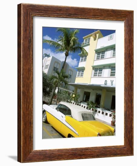 Ocean Drive, Miami Beach, Florida, USA-Bill Bachmann-Framed Photographic Print